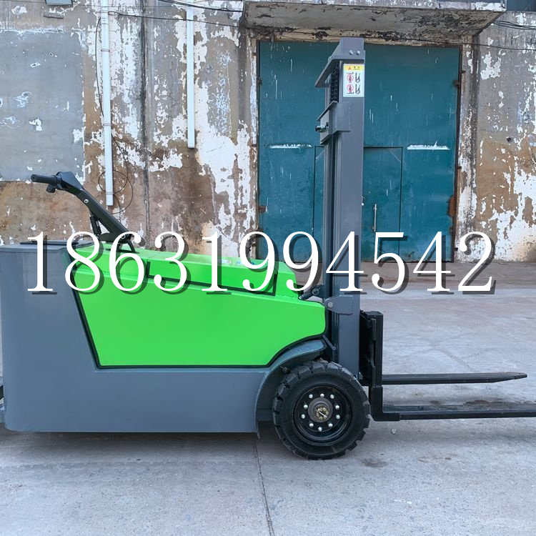 竹山县小型电动叉车1吨2吨步行站驾式电瓶堆高充电装卸车液压升降车铲车